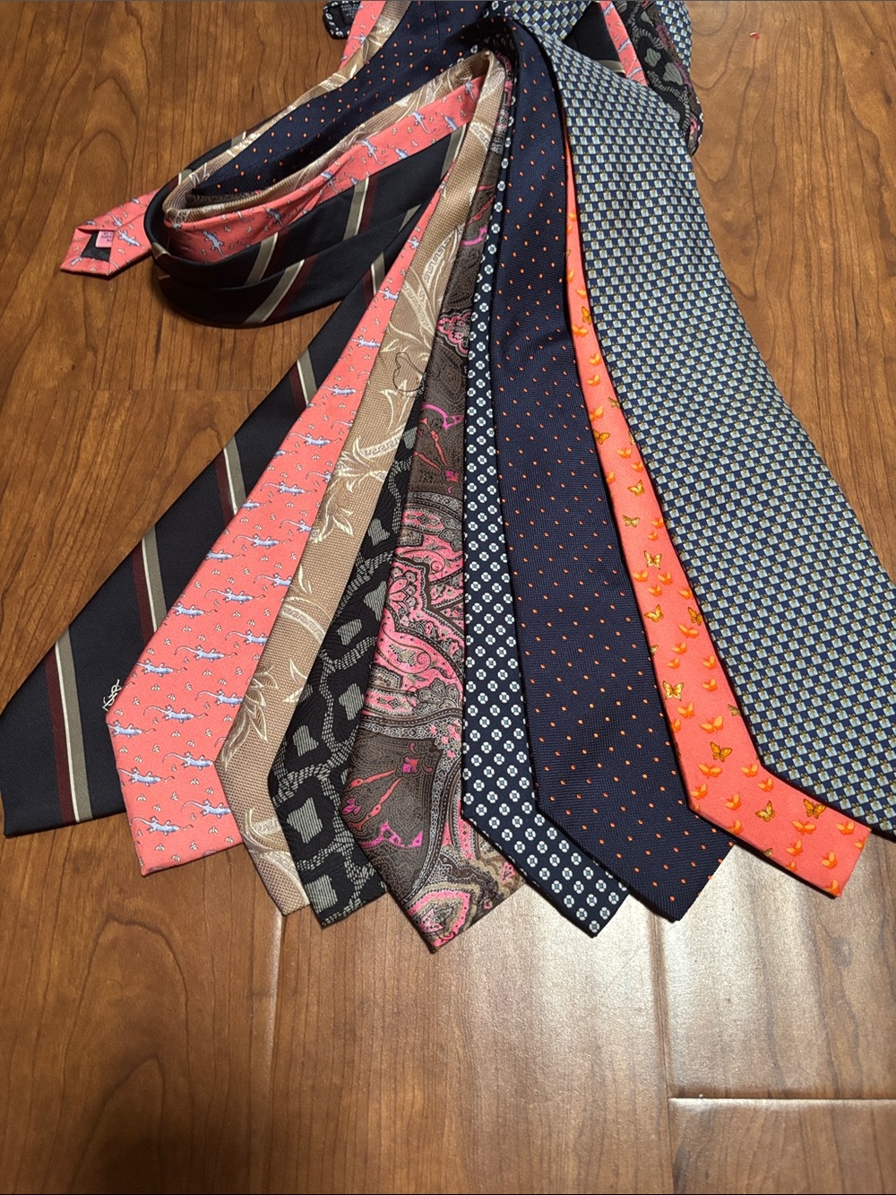 Designer Tie Lot of 9